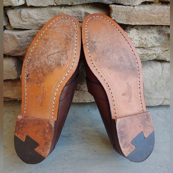 Vintage Paul Stuart Brown Leather Buckle Penny Loafers | Preppy, Formal - Picture 17 of 17